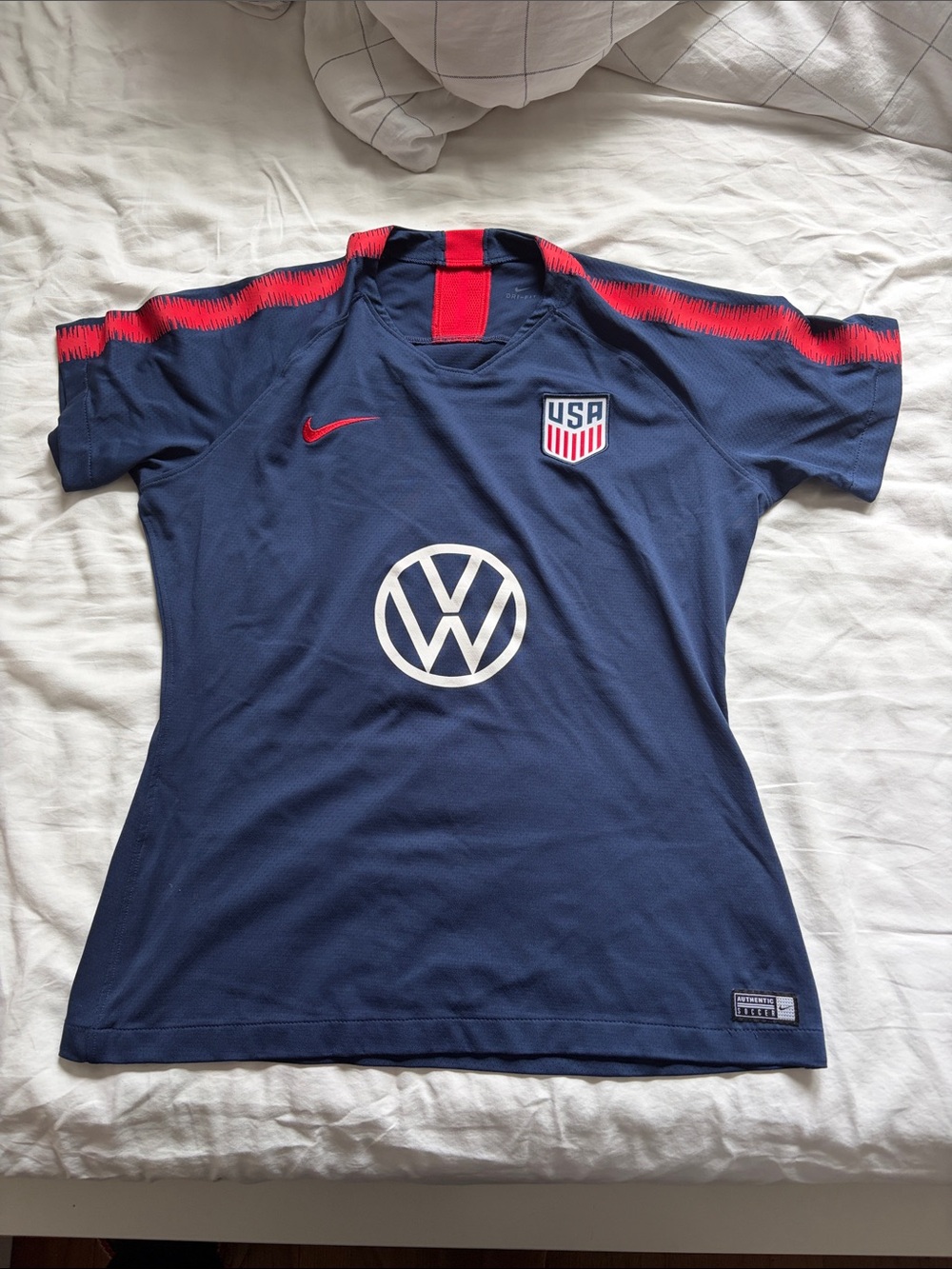Nike Youth USA Soccer Jersey - Navy with Red Highlights